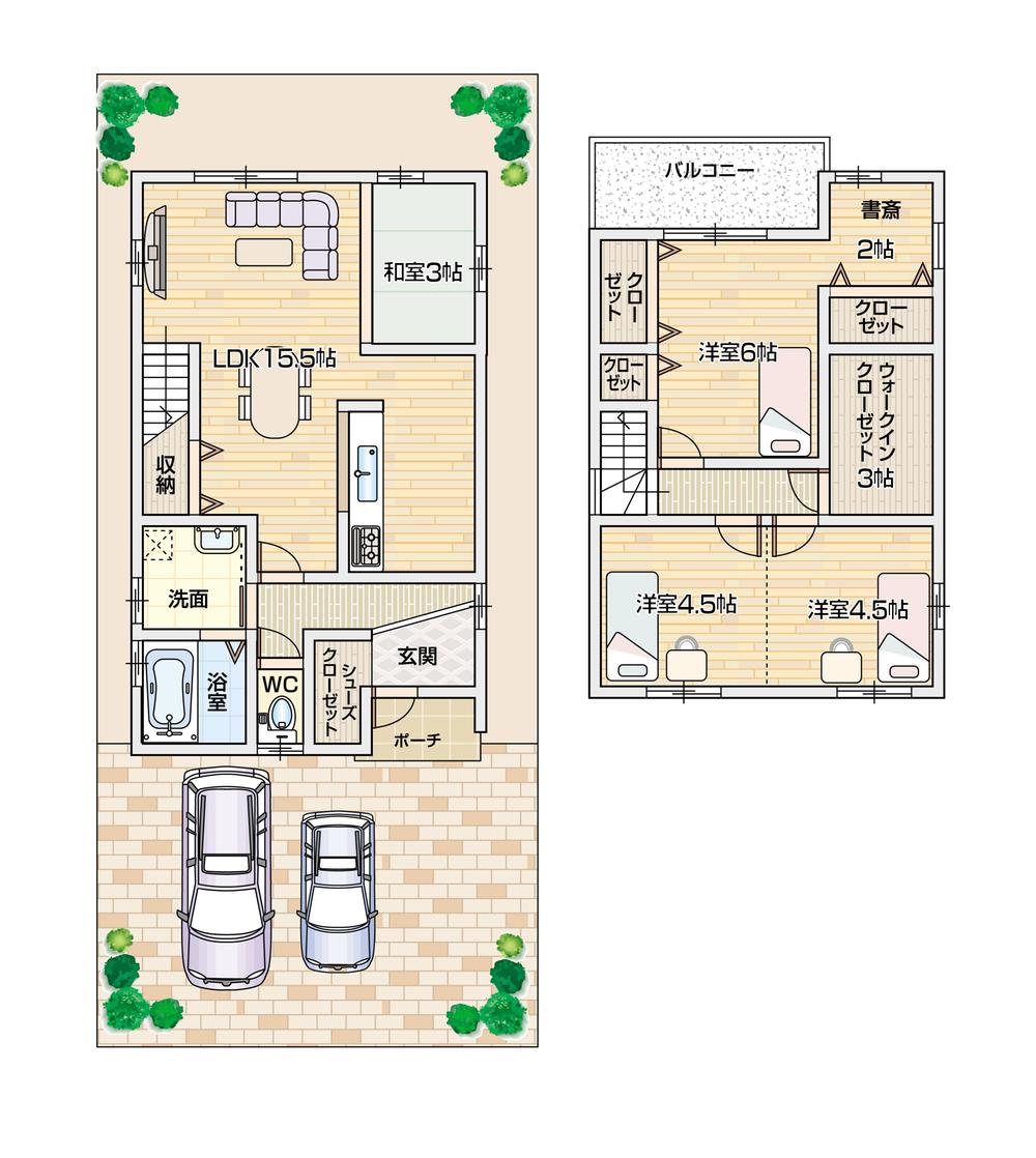 Building plan example (floor plan)