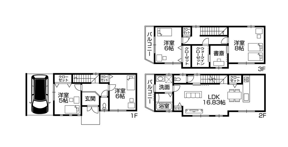 Other. All the living room facing south ・ Station near ・ Corner lot