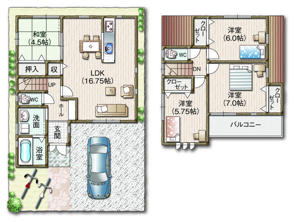 Floor plan. 35,800,000 yen, 4LDK, Land area 100.5 sq m , Building area 92.13 sq m