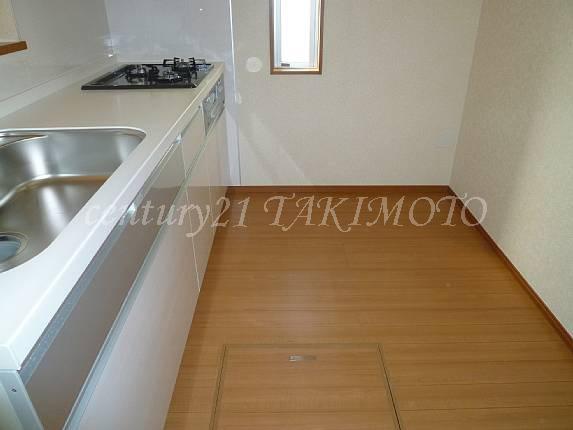 Kitchen. Spacious space can put a cupboard or refrigerator