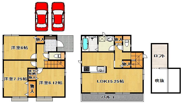 Floor plan. (C Building), Price 25,800,000 yen, 3LDK+S, Land area 114.63 sq m , Building area 85.91 sq m