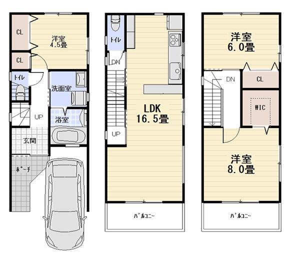 Building plan example (floor plan). Building plan example