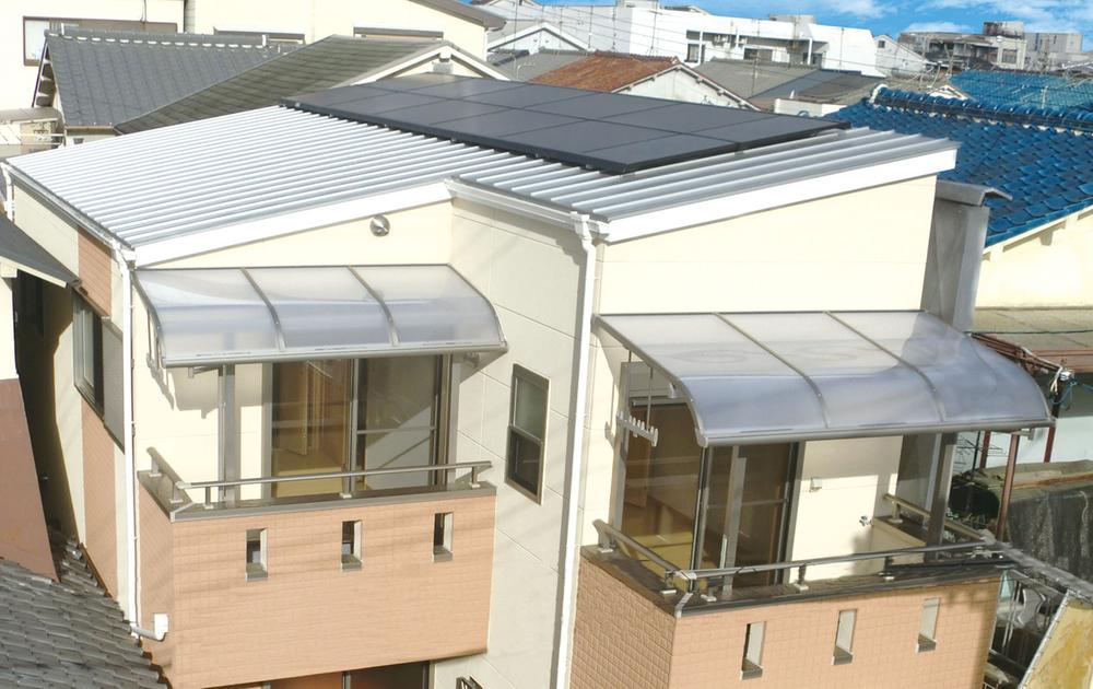 Local appearance photo. Is Rikushiru made of solar panels! Standard equipped with a 2.7KW! Now you cheaply also every day of utility costs! (10 year warranty! )