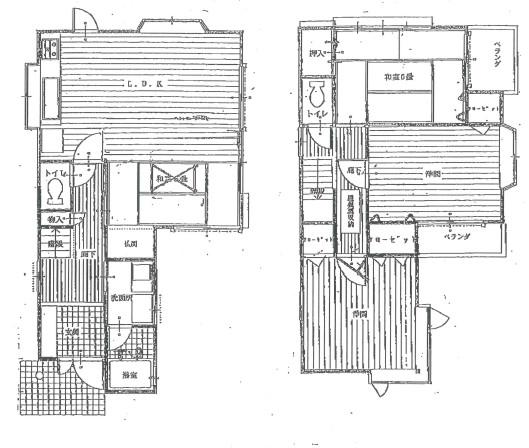 Floor plan. 19,800,000 yen, 4LDK, Land area 88.86 sq m , Building area 96.58 sq m