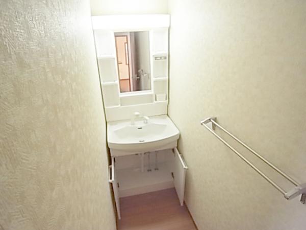 Wash basin, toilet. High-quality space is directing the room