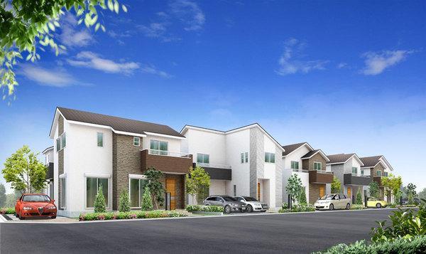 Cityscape Rendering. Slow life come true in a quiet residential area