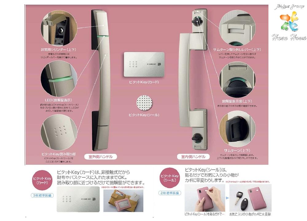  [Entrance door electric lock (Pitatto key)] OK remains were placed in a wallet or pass case, You can lock and unlock with only close to the reading section