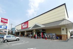 Supermarket. Top world that is in the 660m shopping street to the top World