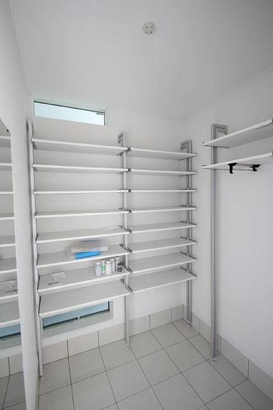 Receipt. Cloak that can accommodate the whole family worth of shoes.