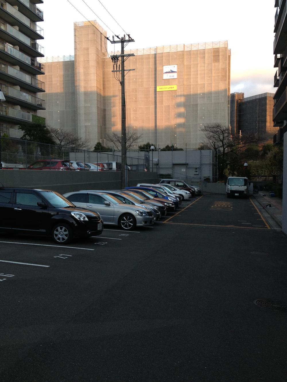 Parking lot. Common areas