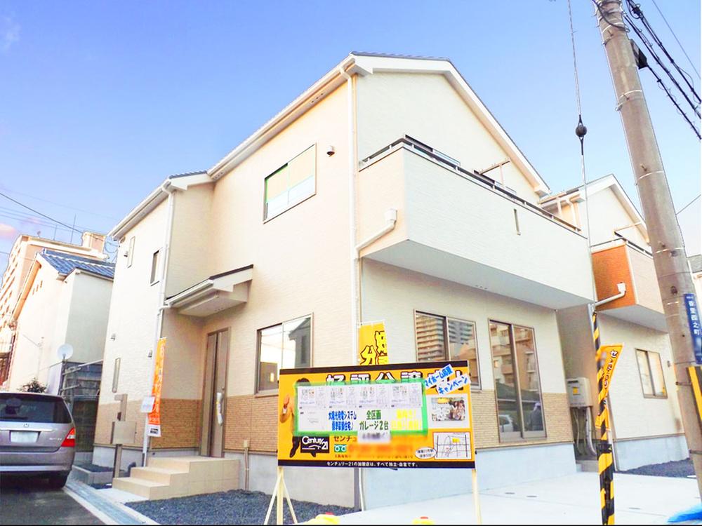 Local appearance photo. Local photos (appearance) all 4 House ・ 1 Gochi southwest corner lot! Parking 2 cars!