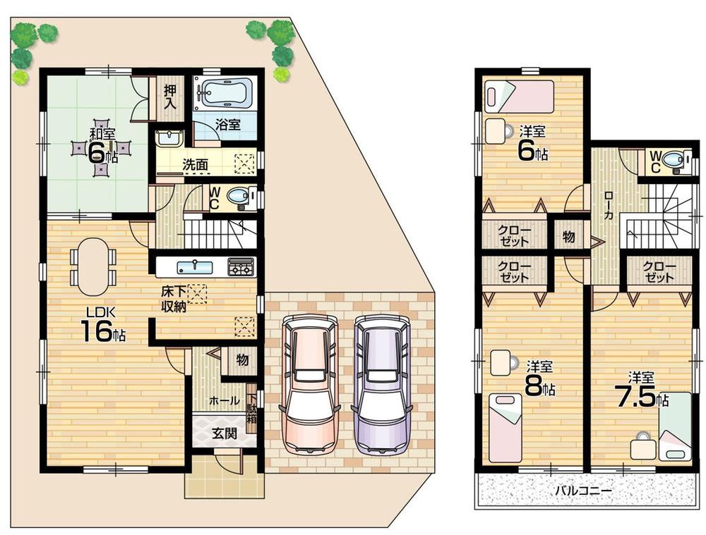 Floor plan. 30,800,000 yen, 4LDK, Land area 120.01 sq m , Building area 100.44 sq m