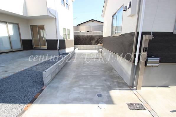 Parking lot. You can usually two car parking!