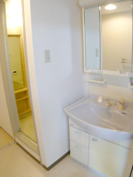 Wash basin, toilet. Shampoo dresser
