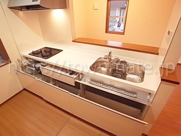 Kitchen. System kitchen with counter