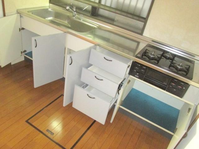 Kitchen. It is housed in the kitchen