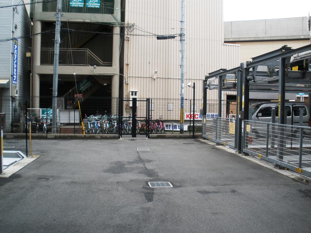 Parking lot. Common areas