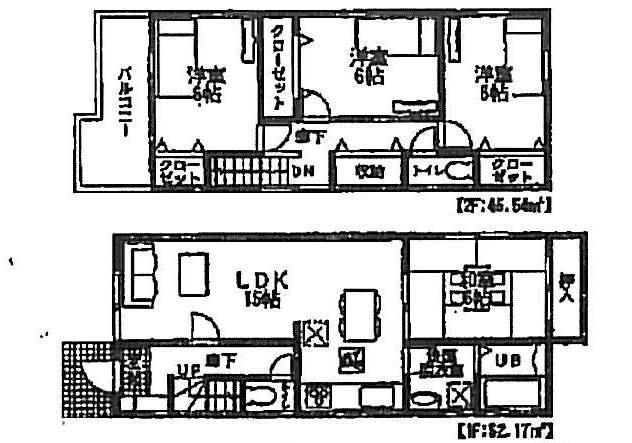 Floor plan. 19,800,000 yen, 4LDK, Land area 100.98 sq m , Building area 97.71 sq m