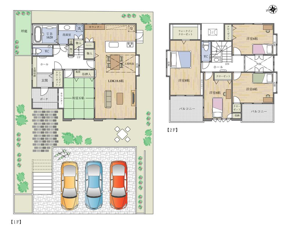 Floor plan. Price TBD , 5LDK, Land area 217.68 sq m , Building area 125.99 sq m