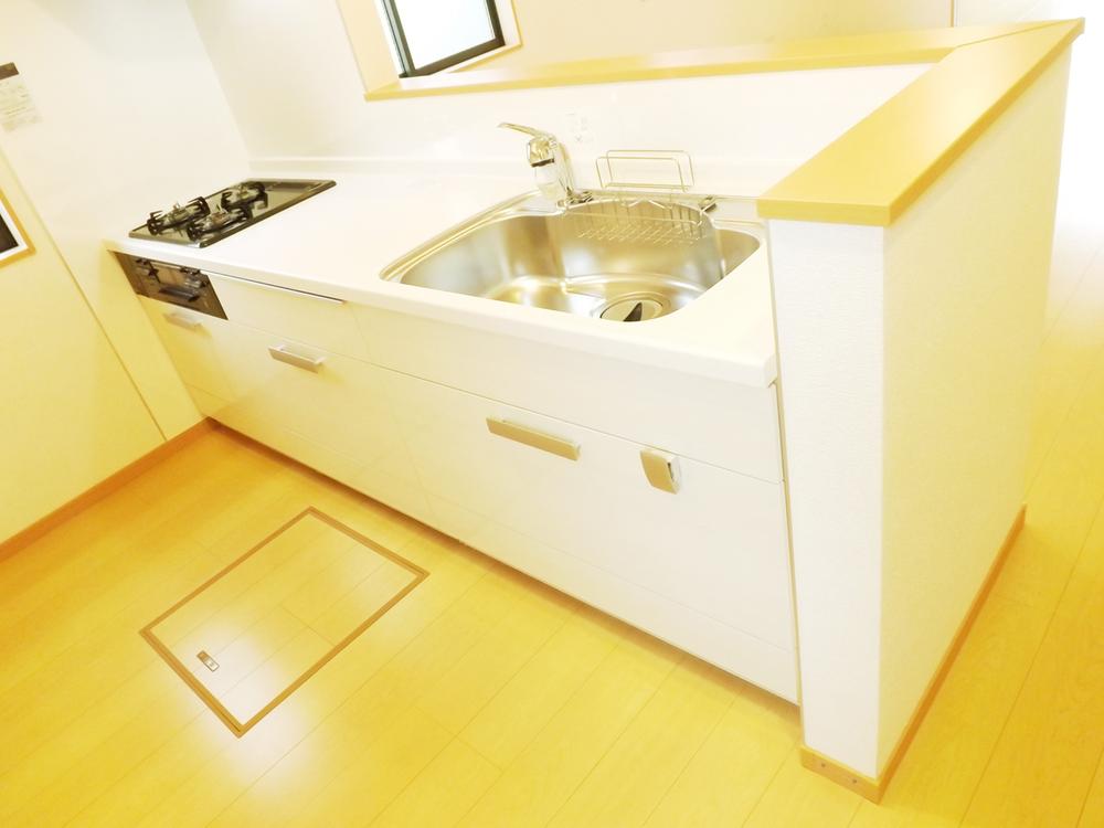 Kitchen. Local photo (kitchen) Slide storage! Water purifier with shower!
