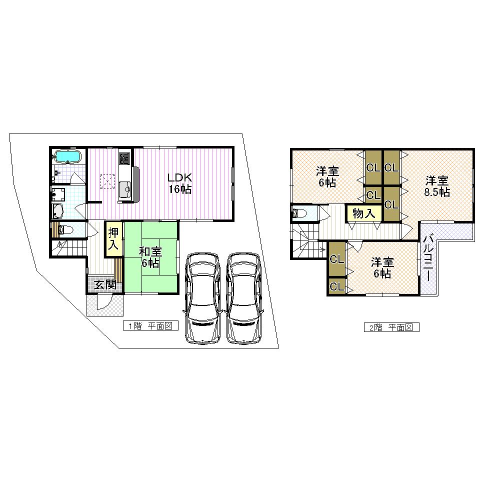 Floor plan. (No. 4 locations), Price 30,800,000 yen, 4LDK, Land area 120.01 sq m , Building area 103.68 sq m