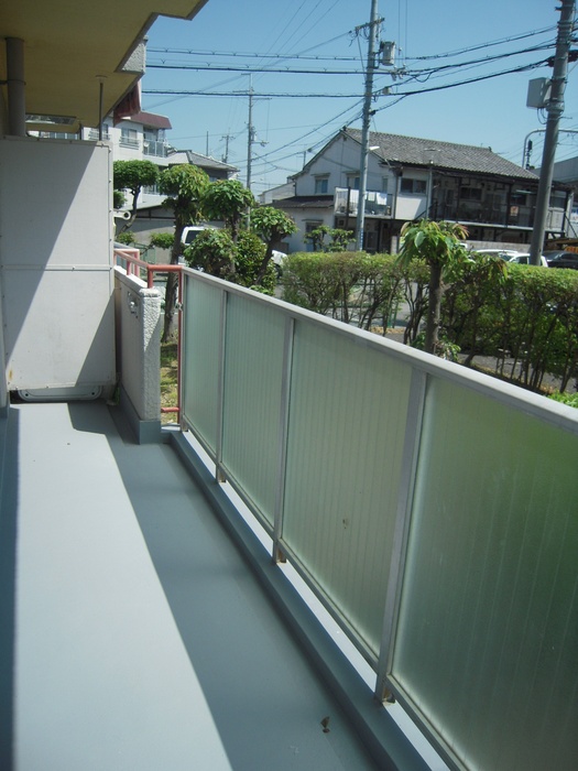 Balcony. Bright balcony