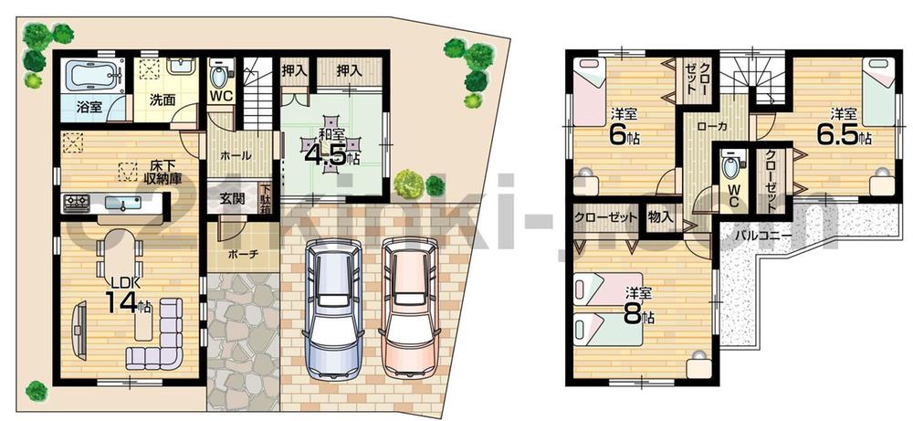 Floor plan. (No. 7 locations), Price 21,800,000 yen, 4LDK, Land area 100.5 sq m , Building area 91.93 sq m