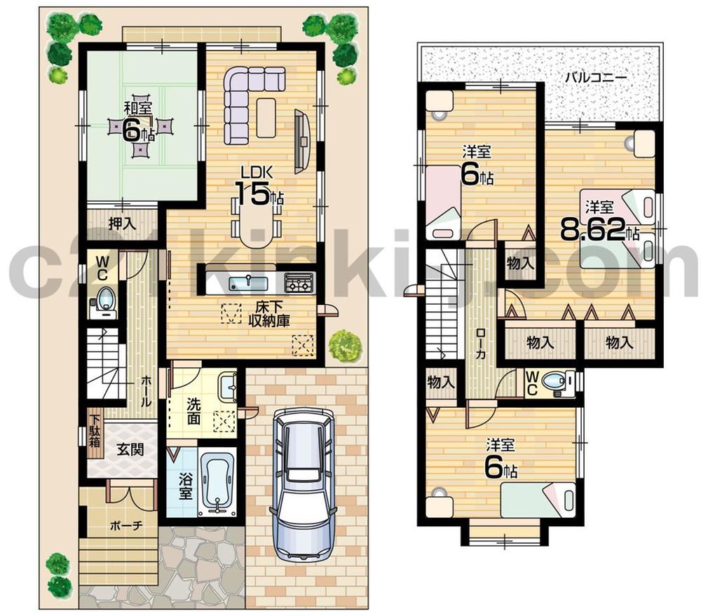Floor plan. 25,800,000 yen, 4LDK, Land area 100 sq m , Building area 99.77 sq m floor plan drawings