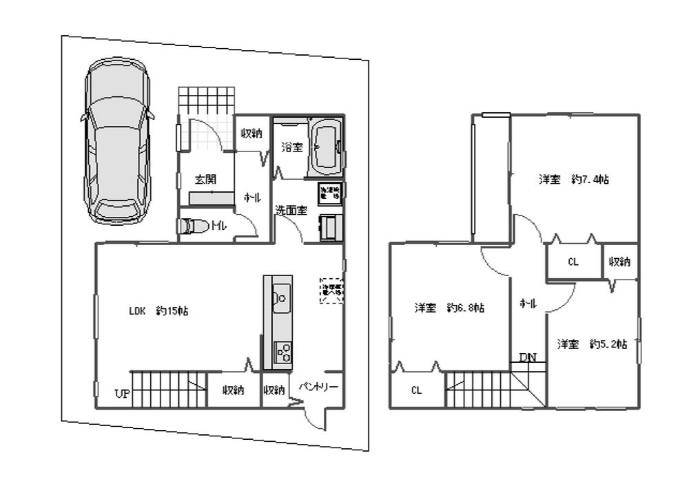 Floor plan. 24,900,000 yen, 3LDK, Land area 103.55 sq m , Building area 87.24 sq m