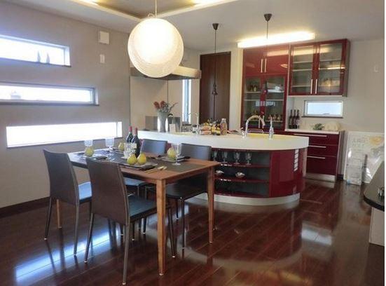 Model house photo.  [Construction Case] Coordinator has been produced, Kitchen and stuck to the ease of use in design. Your experience by all means in the field.