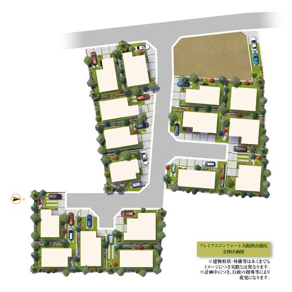 The entire compartment Figure. Town stage to nurture a generous living landscape. By suppressing in all 16 compartments, Realize the grounds of the leeway to each. (Compartment view image illustrations)