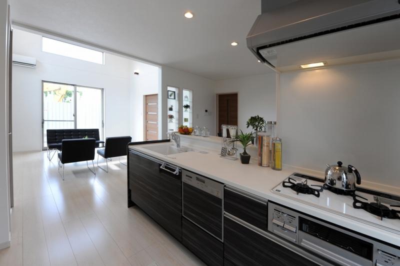 Model house photo. Model house ・ kitchen