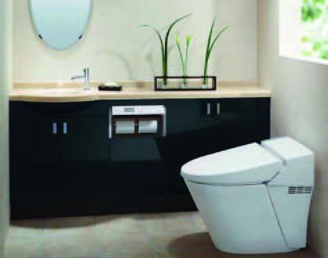 Toilet.  [toilet] Clean & comfortable charm of tankless. It is the future of Japan's Standard toilet.