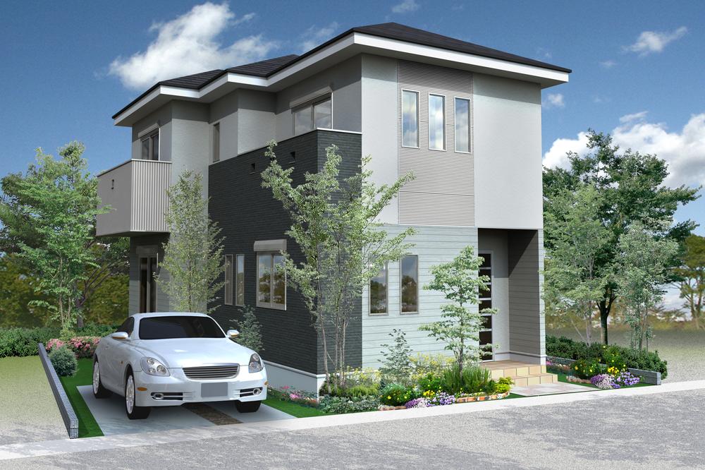 Local photos, including front road. Building plan example (J No. land)