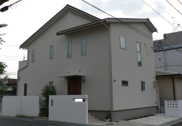 Building plan example (exterior photos). It is the example of construction of Misawa Homes.