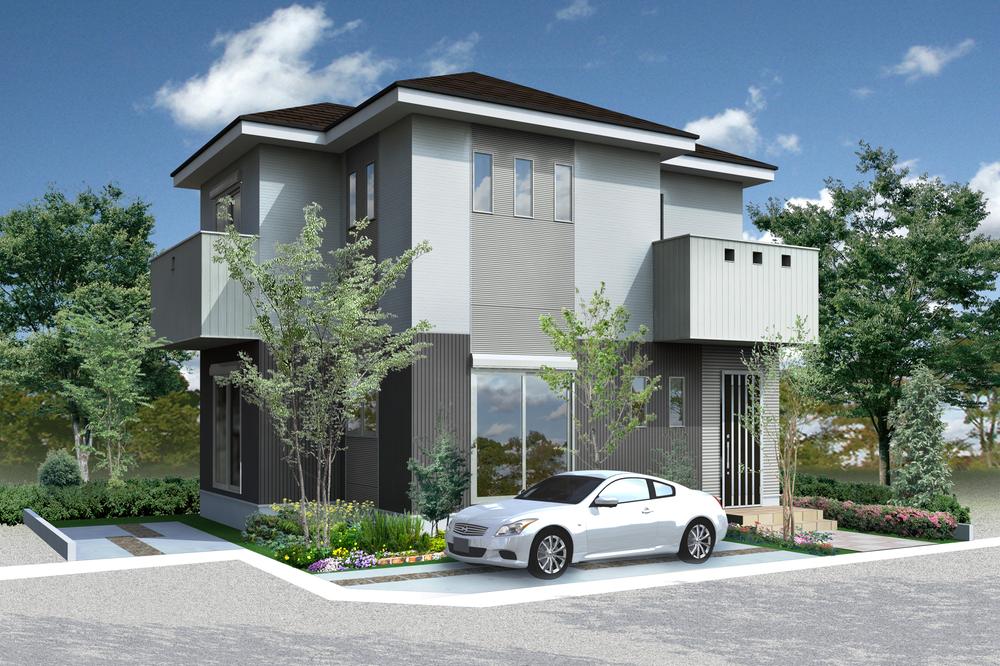 Local photos, including front road. Building plan example (I No. land)