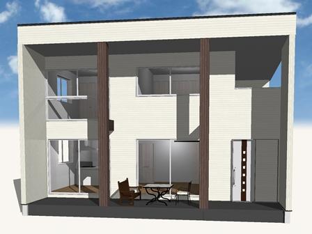Building plan example (Perth ・ appearance). Building plan example Cube plan