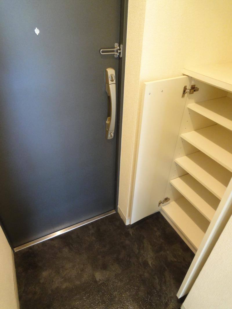 Entrance. Shoe box