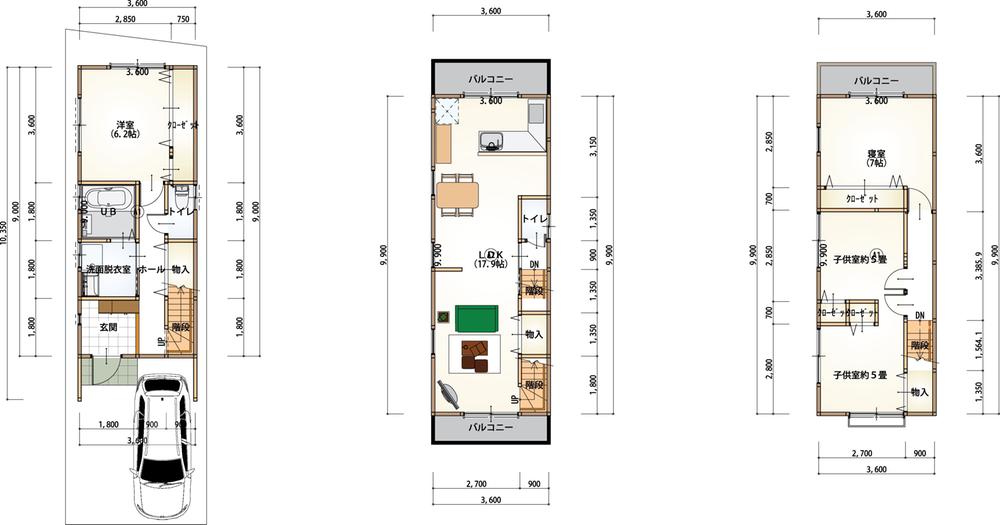 Floor plan. 39,800,000 yen, 4LDK, Land area 66.54 sq m , Building area 104.22 sq m