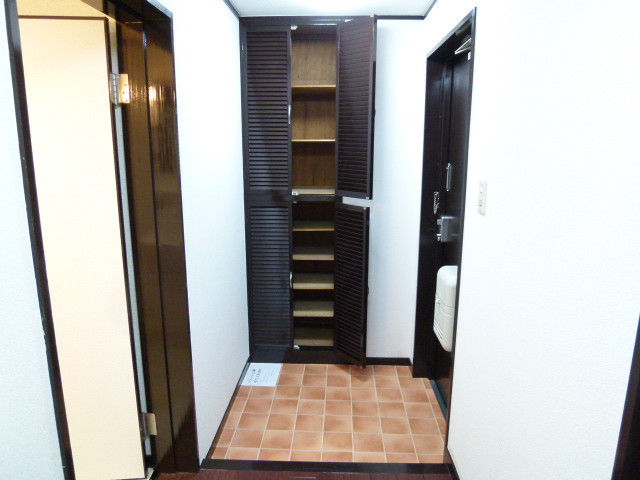 Entrance. It is plenty of cupboard. 