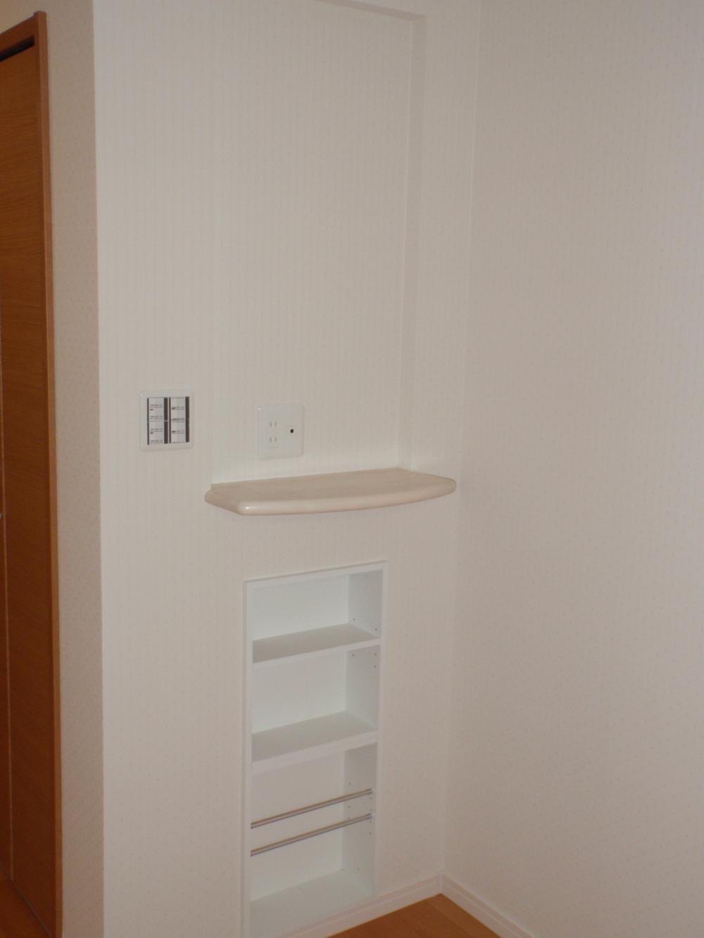 Model house photo. Telephone stand