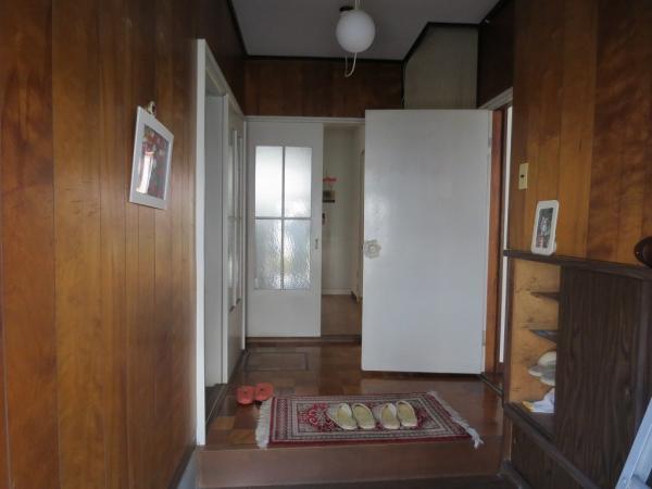 Entrance. Entrance Joinery has become the white new ones. The left hand will be the bus and toilet. .