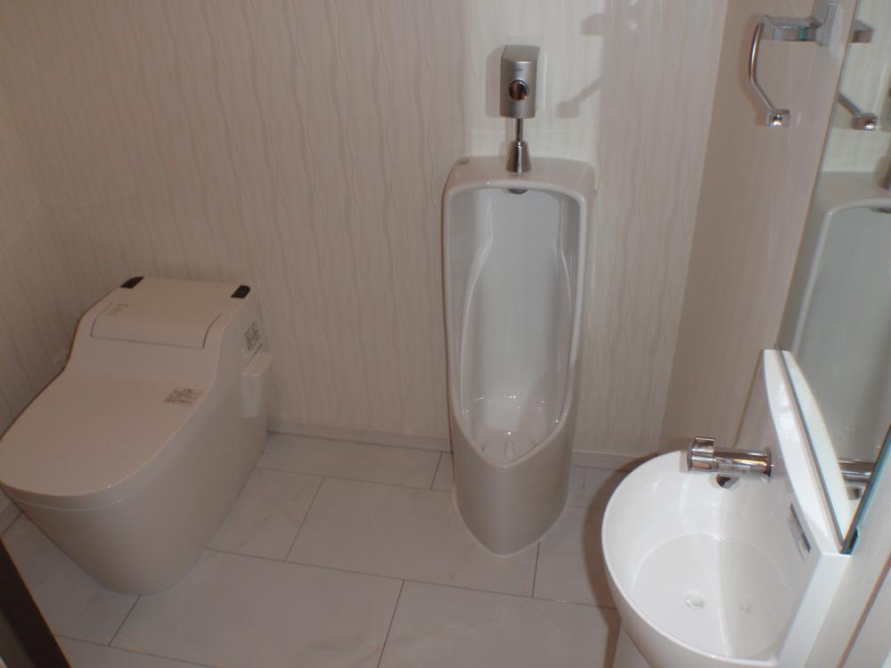 Toilet. Local shooting