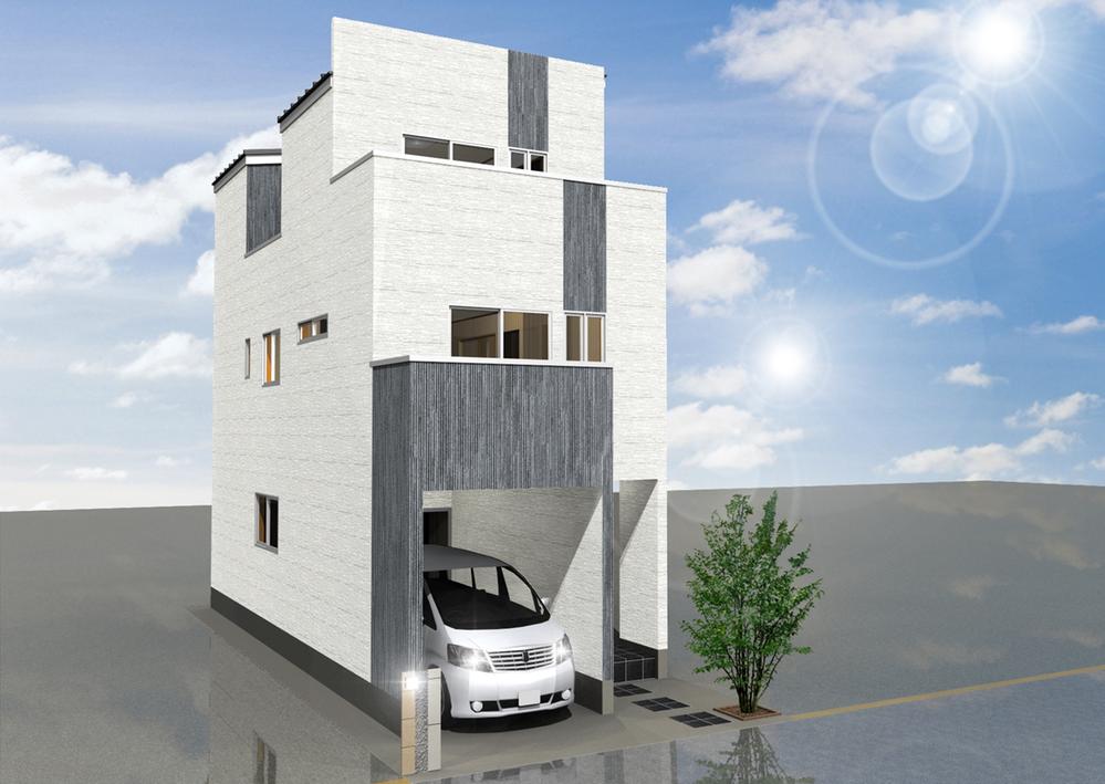 Building plan example (Perth ・ appearance). Building plan example (No. 1 place) building price 18 million yen, Building area of ​​approximately 105.30 sq m