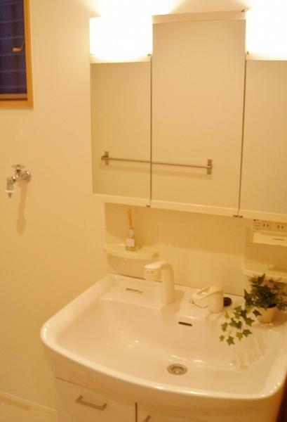 Wash basin, toilet. Wash basin