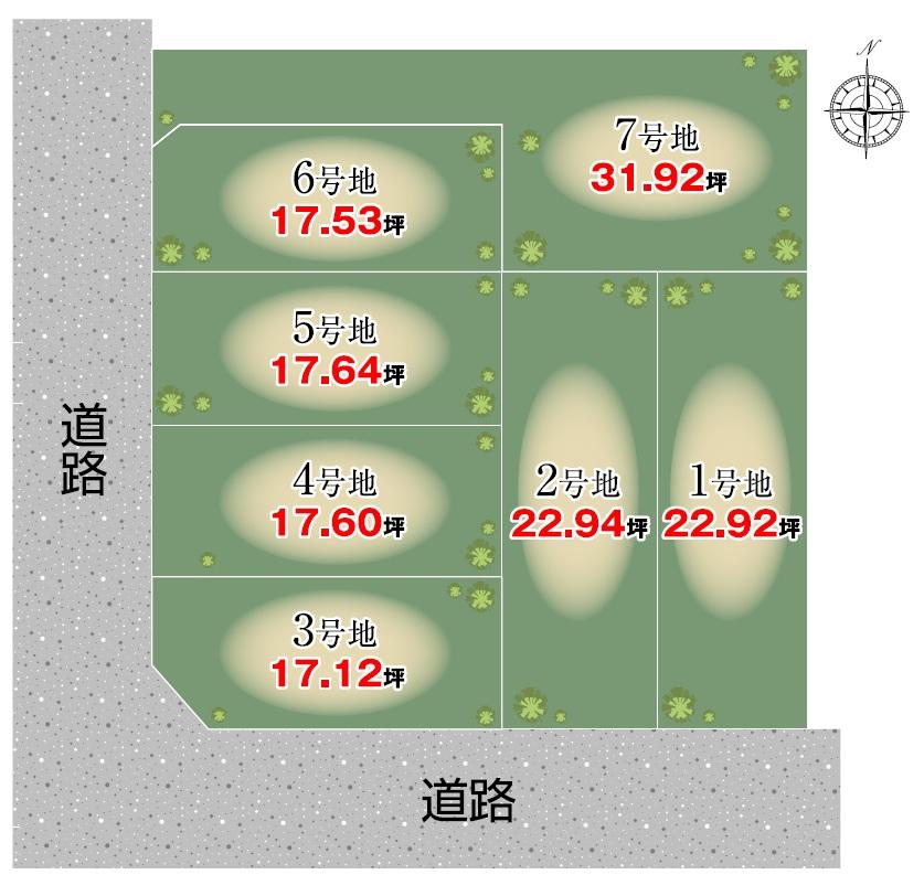 Compartment figure. 29,800,000 yen, 4LDK, Land area 105.53 sq m , Building area 80 sq m all 7 compartment