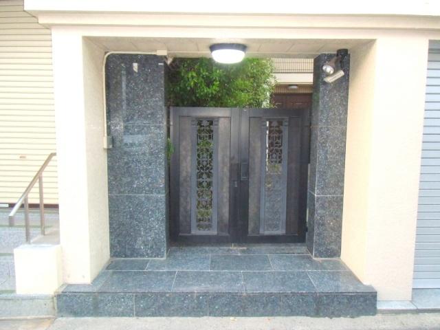 Entrance. There is a large attic storage