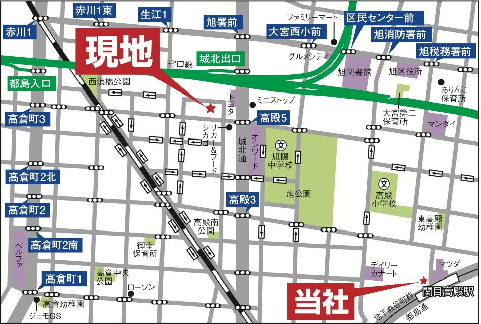 Local guide map.  ☆ Local guide map ☆