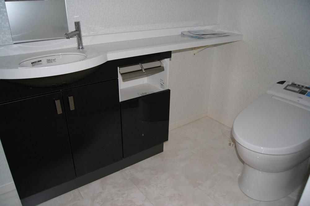 Toilet. First floor toilet Hand wash counter new