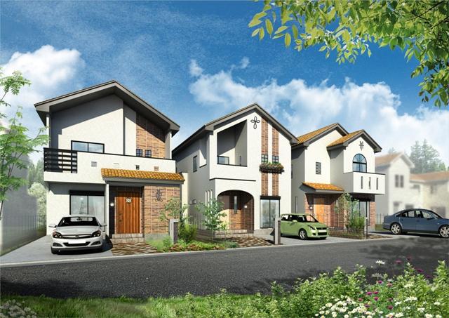 Rendering (appearance). European streets